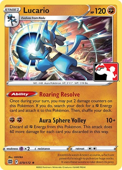 Lucario #79 Prize Pack Series Cards