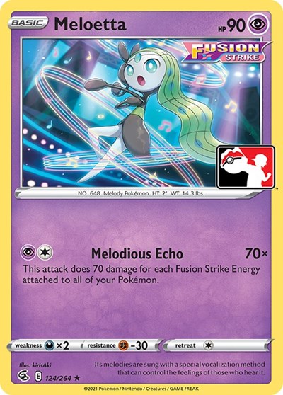 Meloetta #124 Prize Pack Series Cards