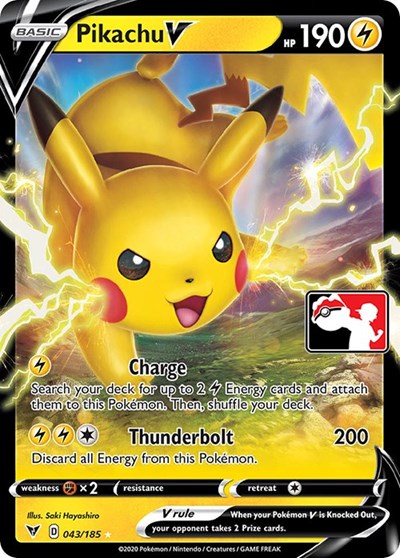 Pikachu V #43 Prize Pack Series Cards