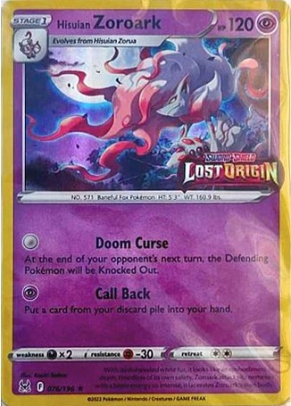 Hisuian Zoroark #76 Miscellaneous Cards & Products