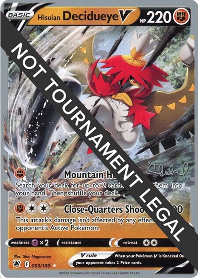 Hisuian Decidueye V - 2022 #83 World Championship Decks