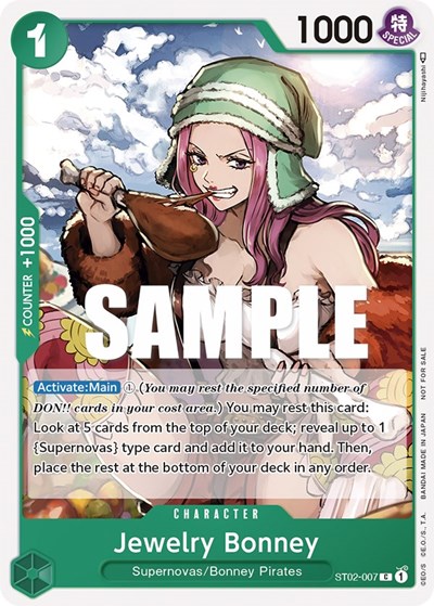 Jewelry Bonney (Tournament Pack Vol. 3) [Participant] #ST02-007 One Piece Promotion Cards