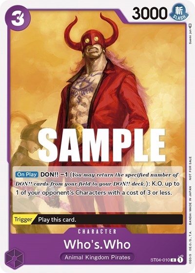 Who's.Who (Tournament Pack Vol. 3) [Participant] #ST04-010 One Piece Promotion Cards