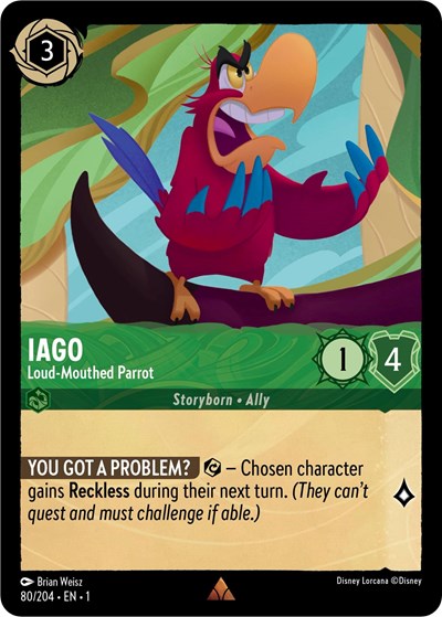 Iago - Loud-Mouthed Parrot #80 The First Chapter