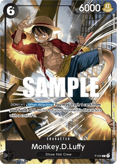 Monkey.D.Luffy (Pirates Party Vol. 3) #P-035 One Piece Promotion Cards
