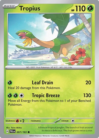 Tropius #7 Paldea Evolved
