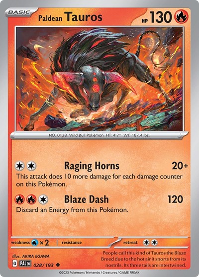 Paldean Tauros #28 Paldea Evolved