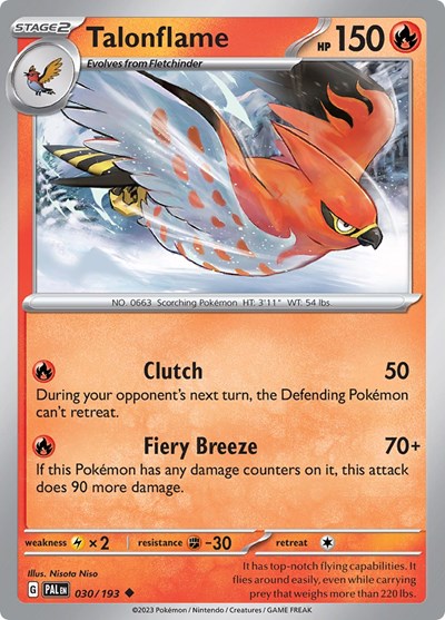 Talonflame #30 Paldea Evolved