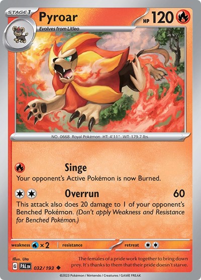 Pyroar #32 Paldea Evolved