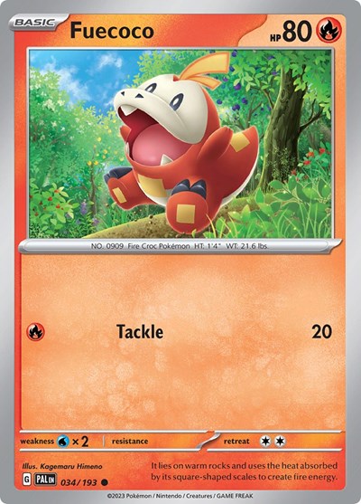 Fuecoco #34 Paldea Evolved