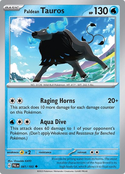 Paldean Tauros #41 Paldea Evolved