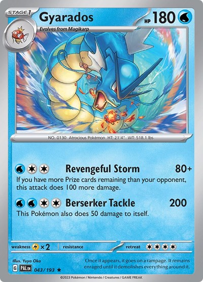 Gyarados #43 Paldea Evolved