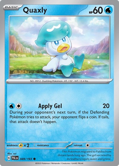 Quaxly #49 Paldea Evolved