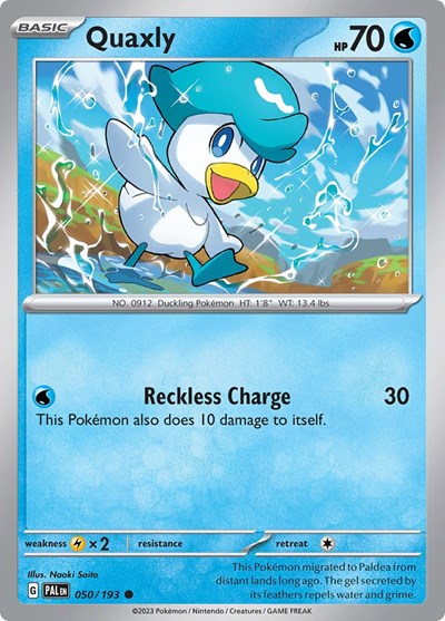 Quaxly #50 Paldea Evolved