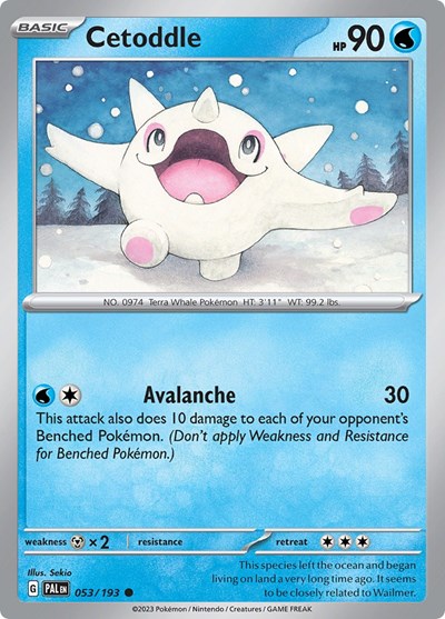 Cetoddle #53 Paldea Evolved