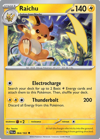Raichu #64 Paldea Evolved