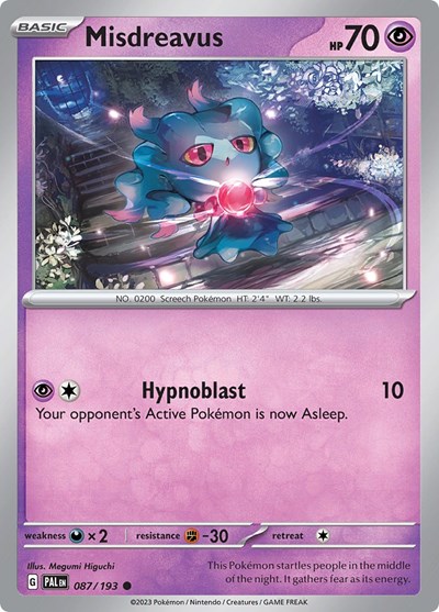 Misdreavus #87 Paldea Evolved