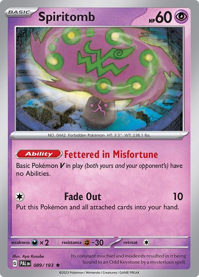 Spiritomb #89 Paldea Evolved