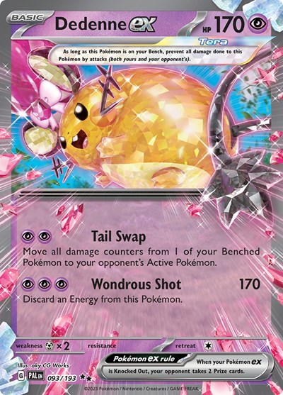 Dedenne ex #93 Paldea Evolved