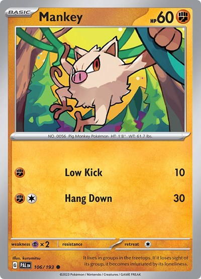 Mankey #106 Paldea Evolved