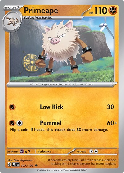 Primeape #107 Paldea Evolved