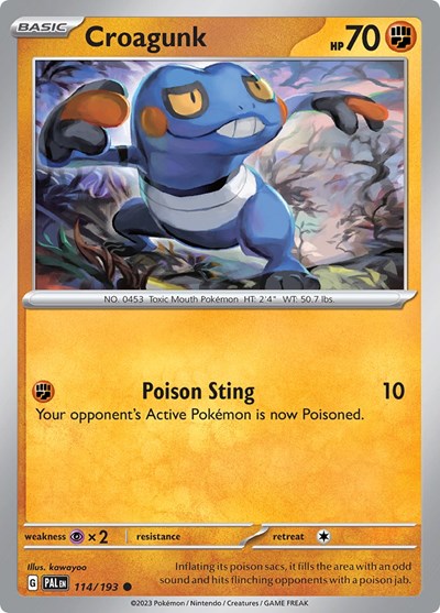Croagunk #114 Paldea Evolved