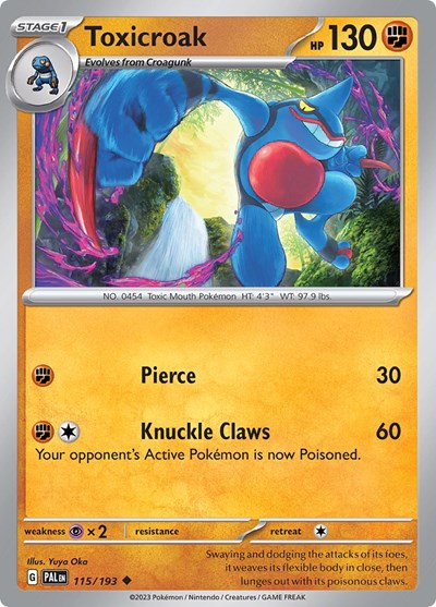 Toxicroak #115 Paldea Evolved