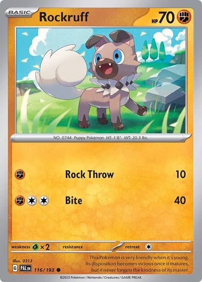 Rockruff #116 Paldea Evolved
