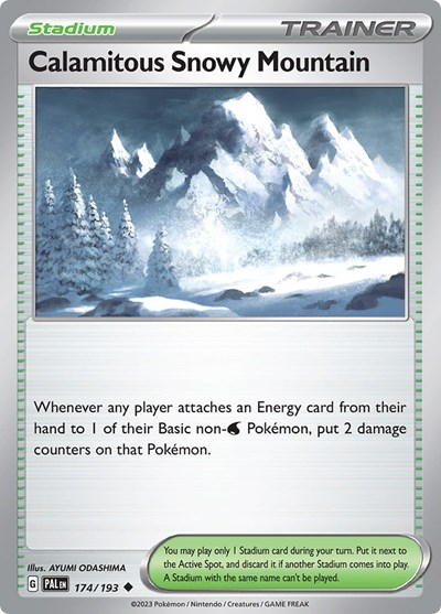 Calamitous Snowy Mountain #174 Paldea Evolved