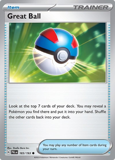 Great Ball #183 Paldea Evolved