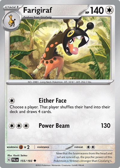 Farigiraf #155 Paldea Evolved