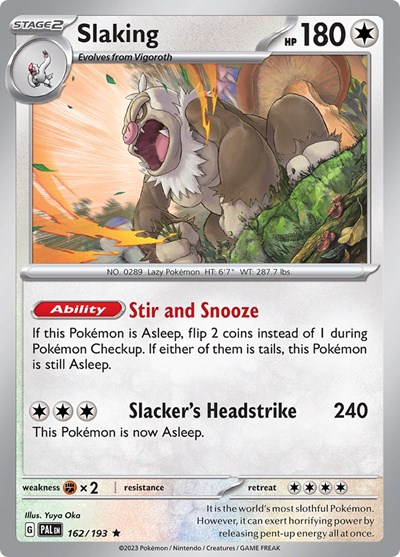 Slaking #162 Paldea Evolved