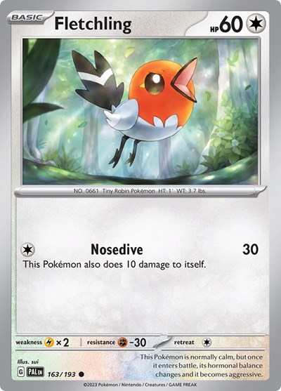 Fletchling #163 Paldea Evolved