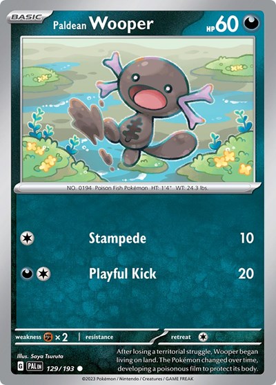 Paldean Wooper #129 Paldea Evolved