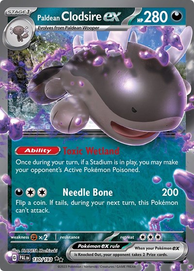 Paldean Clodsire ex #130 Paldea Evolved