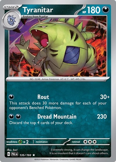 Tyranitar #135 Paldea Evolved