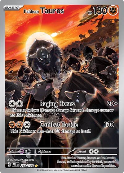 Paldean Tauros #218 Paldea Evolved