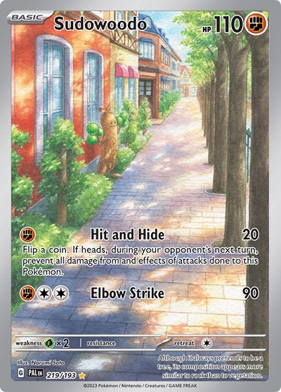 Sudowoodo #219 Paldea Evolved