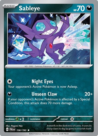 Sableye #136 Paldea Evolved
