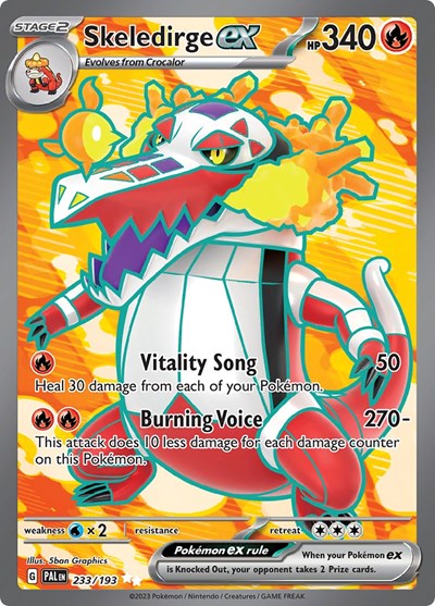 Skeledirge ex #233 Paldea Evolved