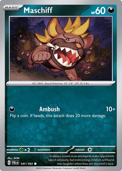 Maschiff #141 Paldea Evolved