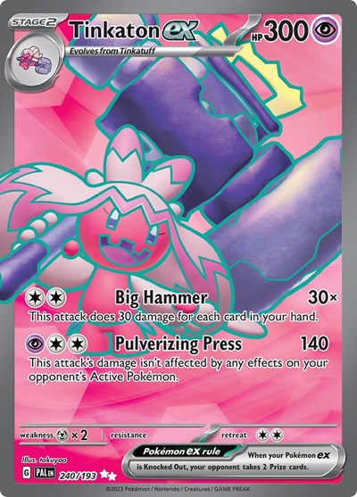 Tinkaton ex #240 Paldea Evolved