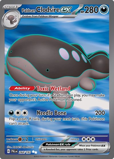 Paldean Clodsire ex #244 Paldea Evolved