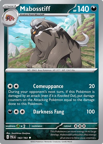 Mabosstiff #143 Paldea Evolved