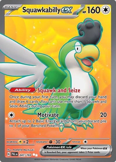 Squawkabilly ex #247 Paldea Evolved