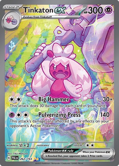 Tinkaton ex #262 Paldea Evolved