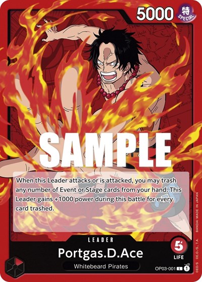 Portgas.D.Ace #OP03-001 Pillars of Strength