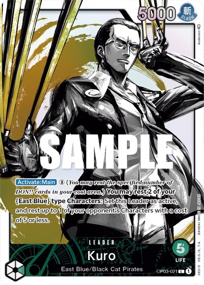 Kuro (Alternate Art) #OP03-021 Pillars of Strength