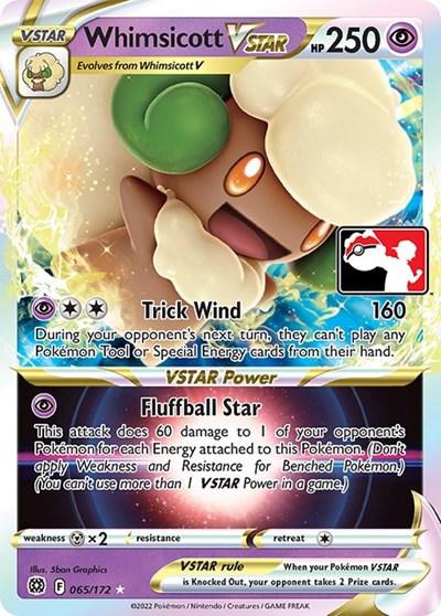 Whimsicott VSTAR #65 Prize Pack Series Cards