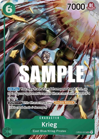 Krieg (Alternate Art) #OP03-025 Pillars of Strength